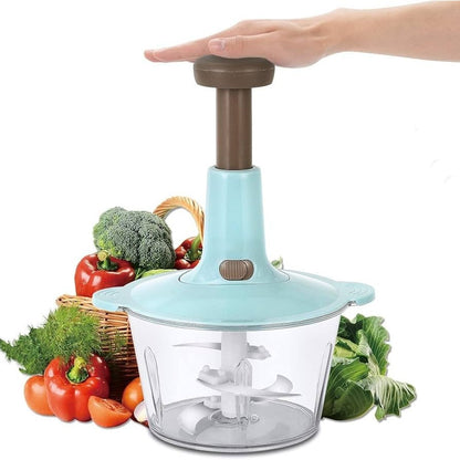 2L hand press manual food chopper