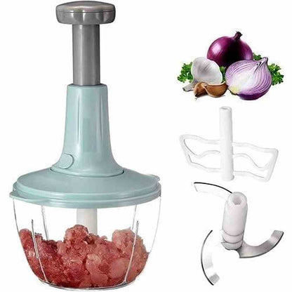 2L hand press manual food chopper