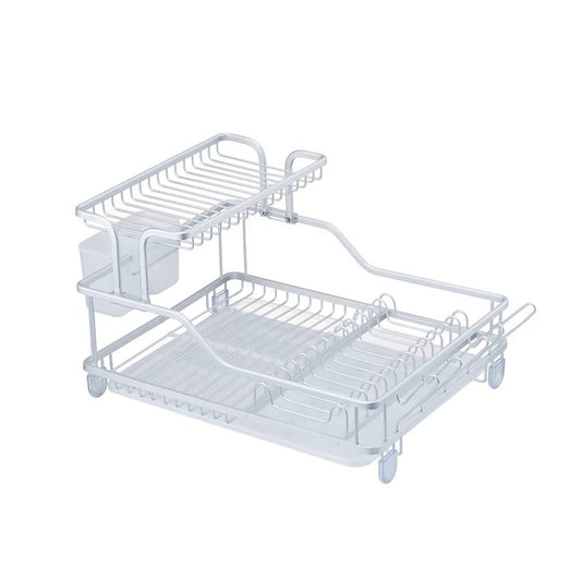 2 layers rustproof Aluminum dish rack