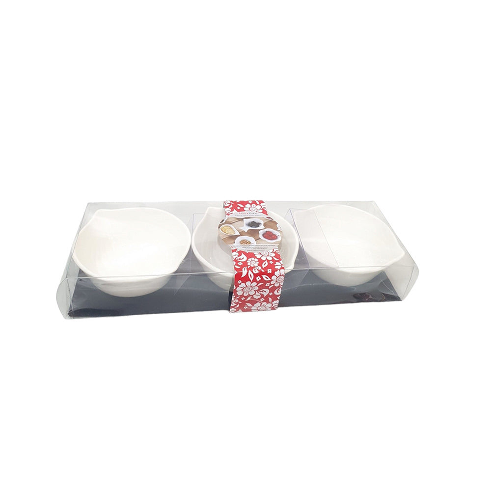 3pcs porcelain serving bowl set 3