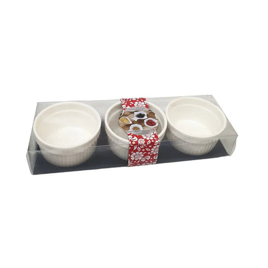 3pcs Porcelain baking/serving cup set 1