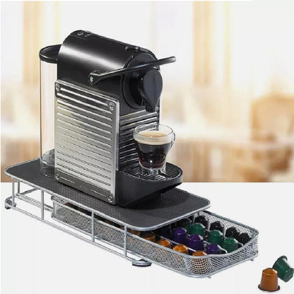 40 pcs Espresso capsule drawer & machine holder rack