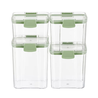 4 pcs plastic food storage box set