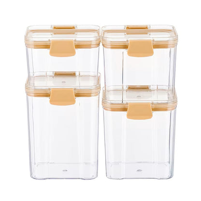 4 pcs plastic food storage box set