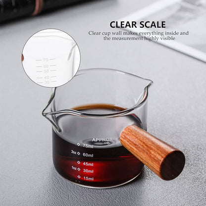 Heat resistant glass Espresso measuring jug - small 100ml