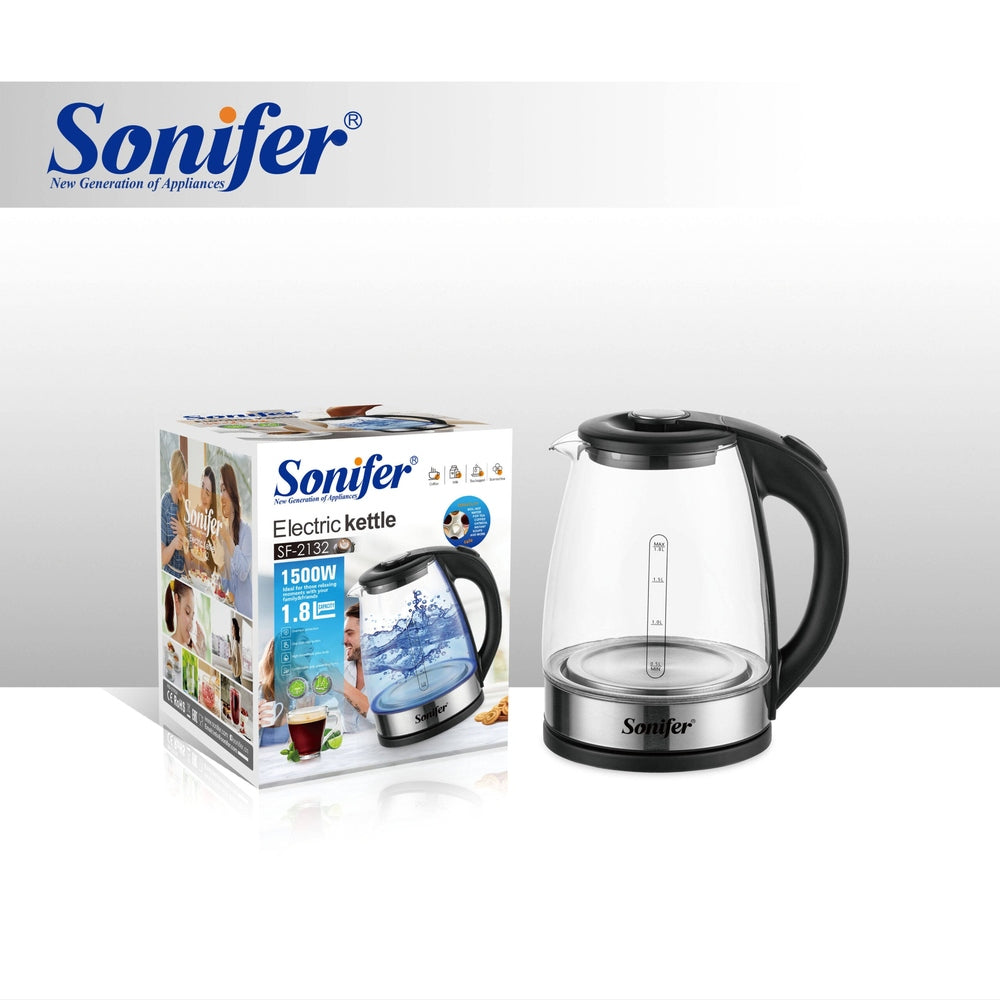 Sonifer 1.8L Glass electric kettle