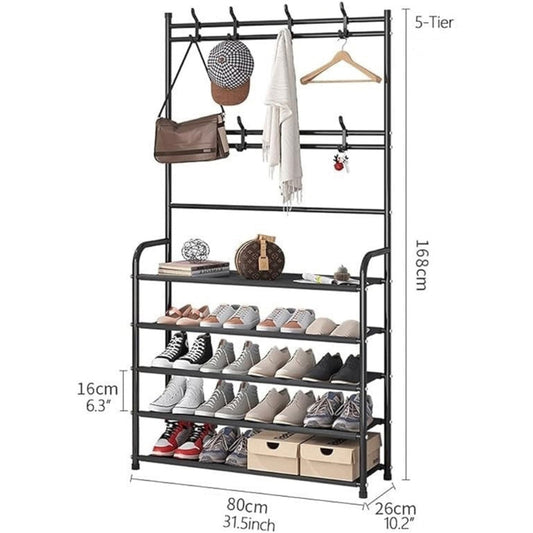 Shoe and hat rack