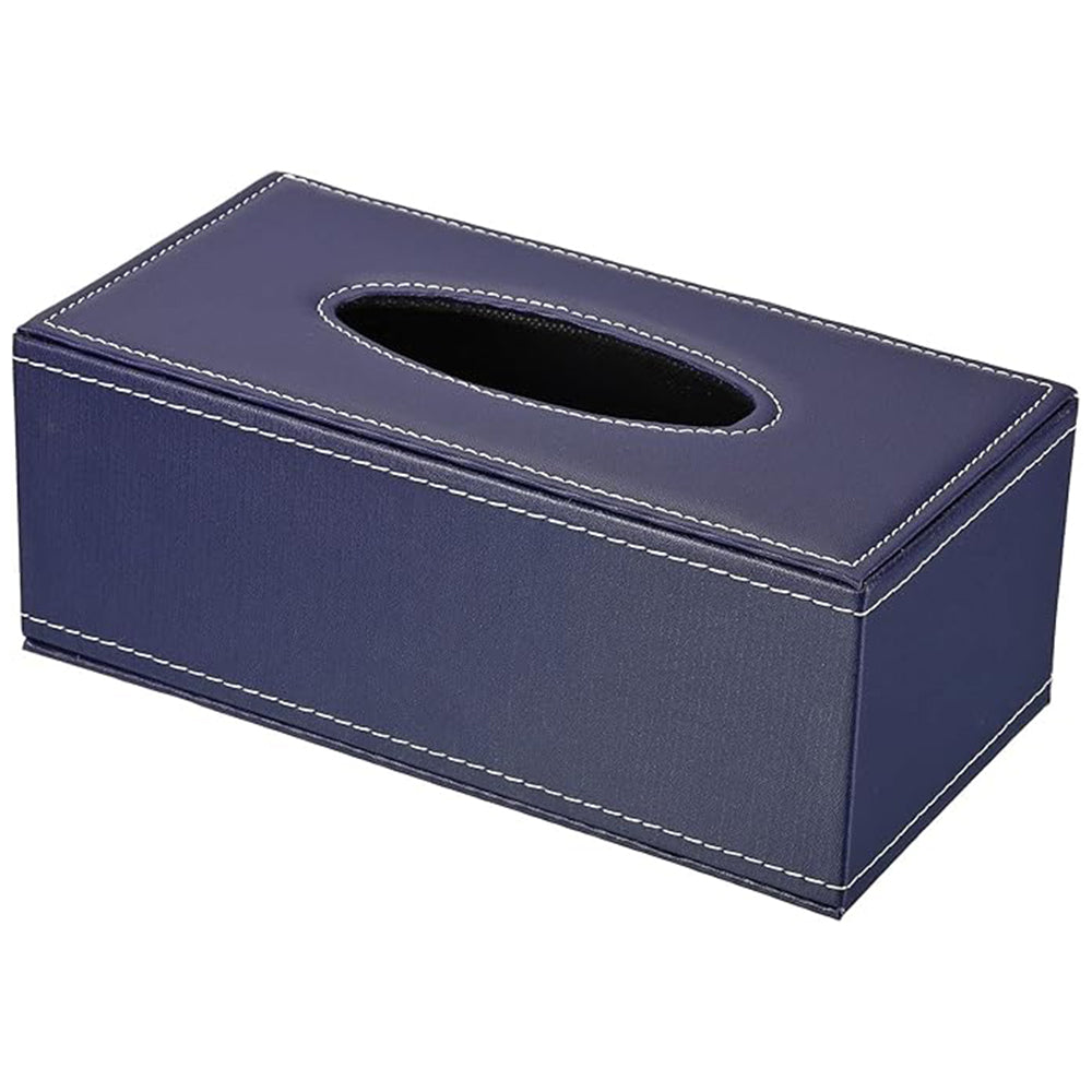 PVC leather tissue box organizer