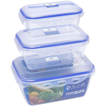 3 pcs rectangular Airtight food storage containers