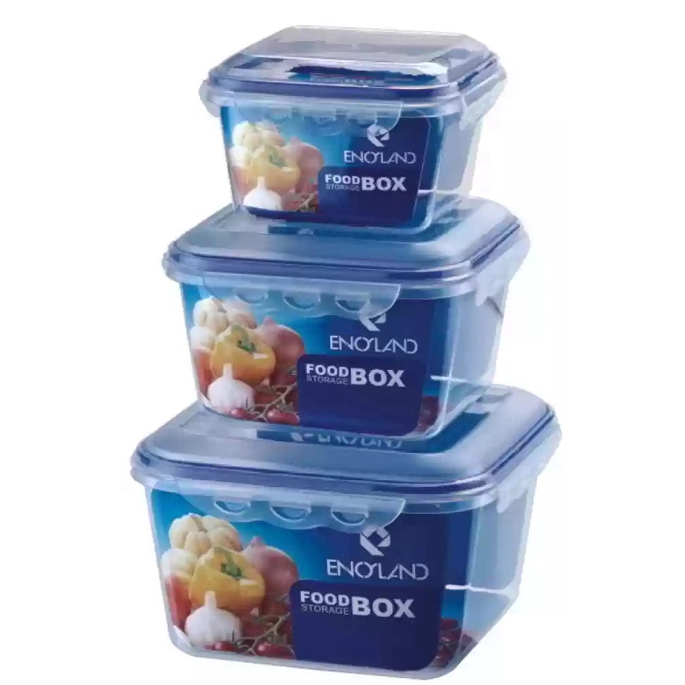 3 pcs square Airtight food storage containers